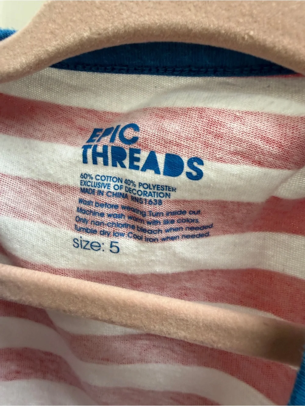 Epic Threads has wear